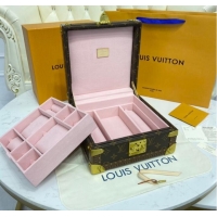 Famous Brand Louis Vuitton NICE JEWELRY CASE M44185 pink