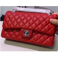 Promotional Chanel Flap Shoulder Bag Original Caviar leather A1112 Red