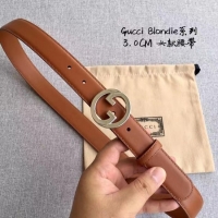 Charming Gucci Blondie 30MM leather belt 703148-3