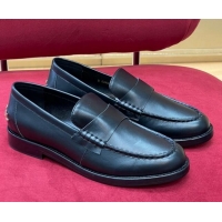 Good Looking Chanel Shiny Calfskin Loafers G39190 Black