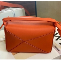 Good Product Loewe mini Puzzle Bag Original Leather 6223 orange