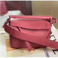 Pretty Style Loewe mini Puzzle Bag Original Leather 6223 pink