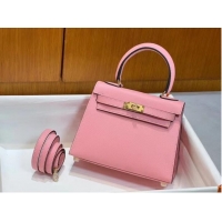 Well Crafted Hermes Kelly 20cm Shoulder Bags Epsom KL2750 pink&gold