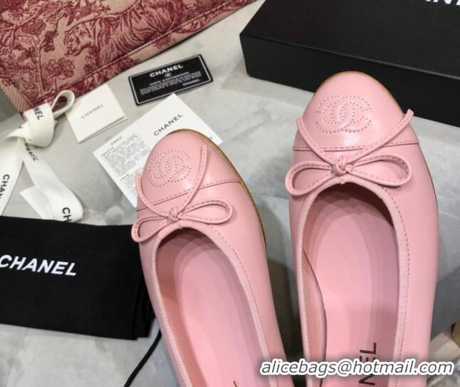 Most Popular Chanel Lambskin Classic Ballerinas All Pink 101355