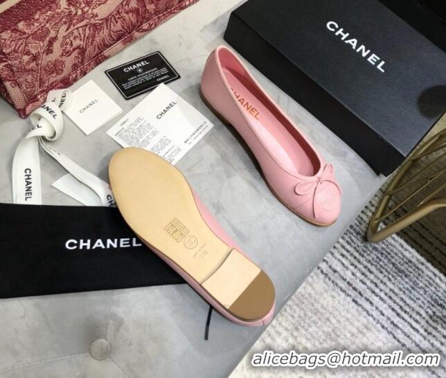 Most Popular Chanel Lambskin Classic Ballerinas All Pink 101355