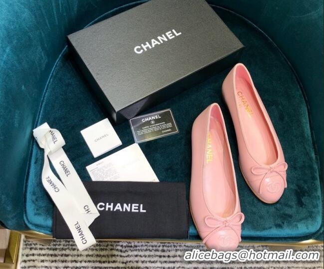 Most Popular Chanel Lambskin Classic Ballerinas All Pink 101355