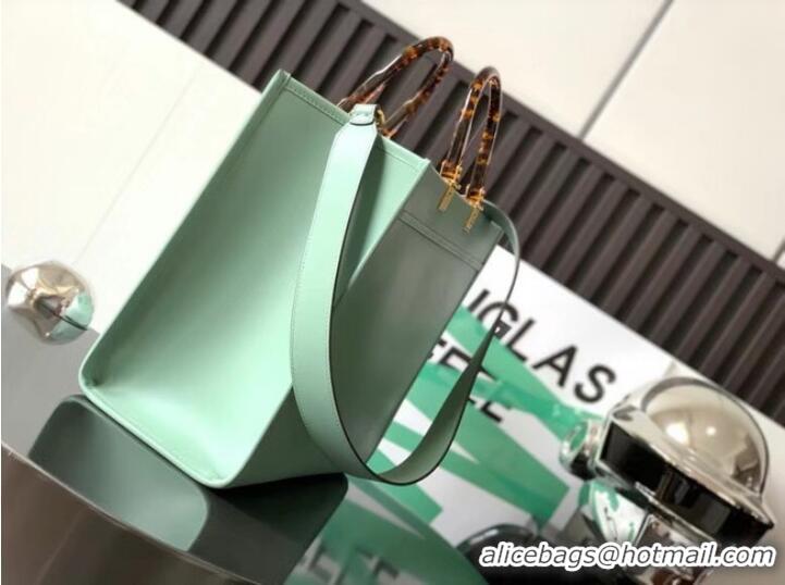 Promotional Fendi Sunshine Medium leather shopper 8BH386A Light green