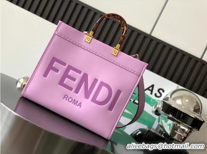 Reasonable Price Fendi Sunshine Medium leather shopper 8BH386A Lavender