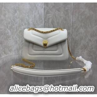 Trendy Design Bvlgari Serpenti Forever leather crossbody bag B282922 WHITE