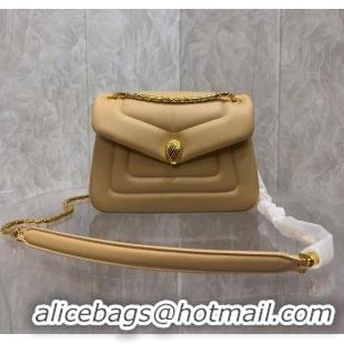 Promotional Bvlgari Serpenti Forever leather crossbody bag B282922 Apricot