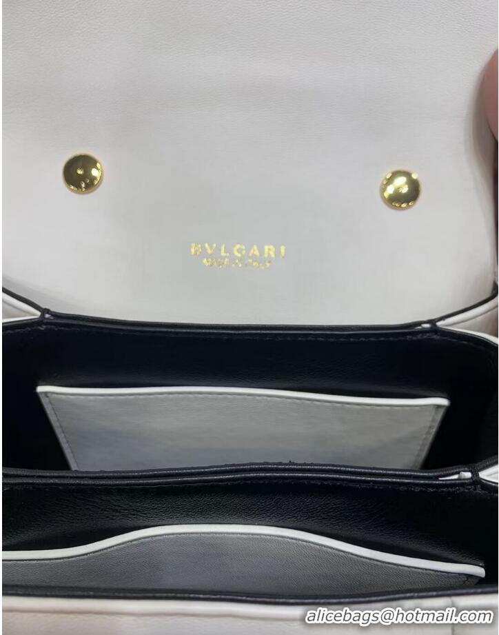 Promotional Bvlgari Serpenti Forever leather crossbody bag B282923 white