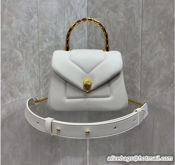 Promotional Bvlgari Serpenti Forever leather crossbody bag B282923 white