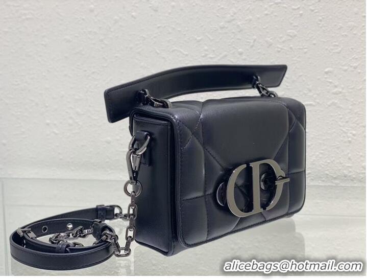 Good Product DIOR 30 MONTAIGNE BOX BAG WITH HANDLE Black Maxicannage Lambskin M9218B