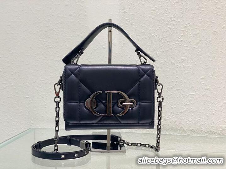 Good Product DIOR 30 MONTAIGNE BOX BAG WITH HANDLE Black Maxicannage Lambskin M9218B