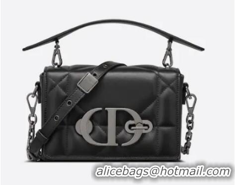 Good Product DIOR 30 MONTAIGNE BOX BAG WITH HANDLE Black Maxicannage Lambskin M9218B