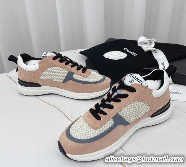 Purchase Chanel Suede & Mesh Sneakers G38299 102601 Beige