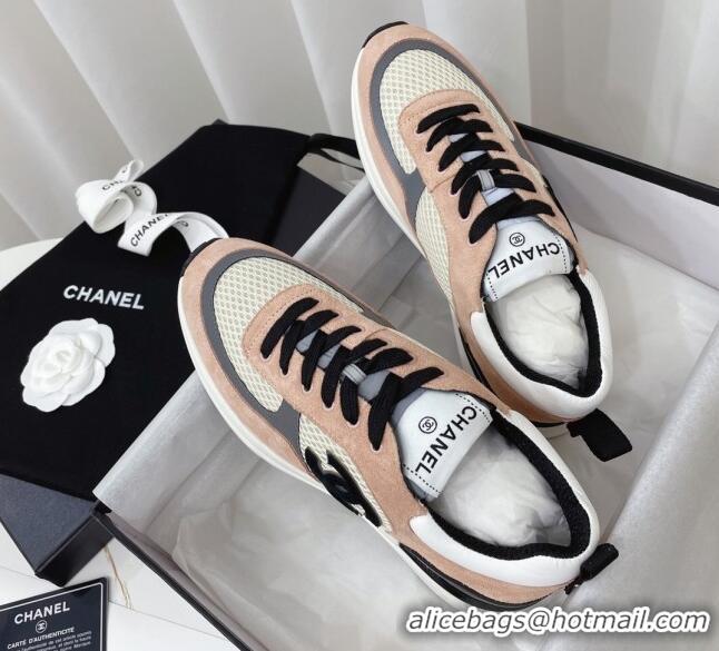 Purchase Chanel Suede & Mesh Sneakers G38299 102601 Beige