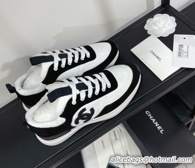 Good Product Chanel Suede & Fabric Sneakers G38299 102603 White/Black