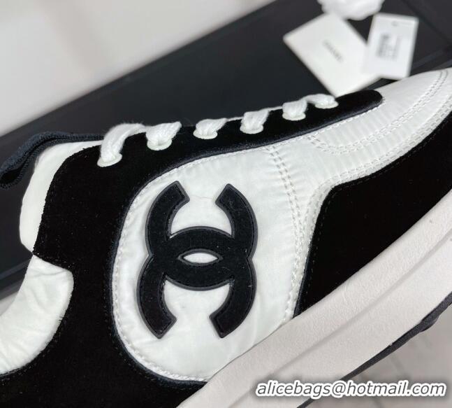 Good Product Chanel Suede & Fabric Sneakers G38299 102603 White/Black