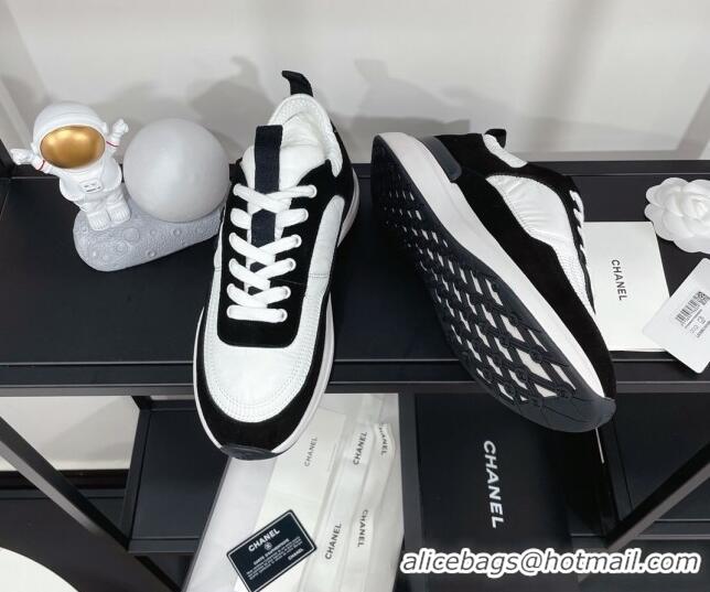 Good Product Chanel Suede & Fabric Sneakers G38299 102603 White/Black