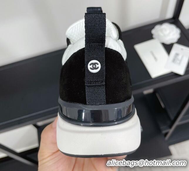 Good Product Chanel Suede & Fabric Sneakers G38299 102603 White/Black