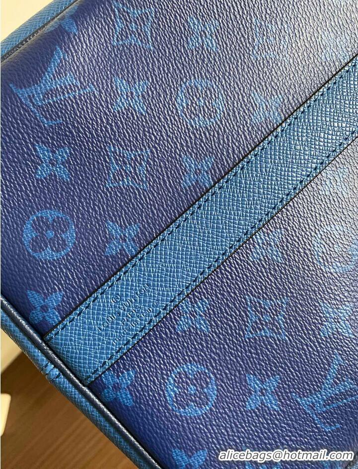 Unique Grade Louis Vuitton KEEPALL BANDOULIERE 50 M53766 Blue