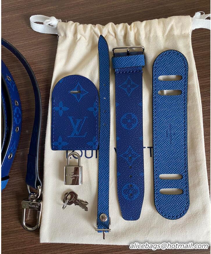 Unique Grade Louis Vuitton KEEPALL BANDOULIERE 50 M53766 Blue