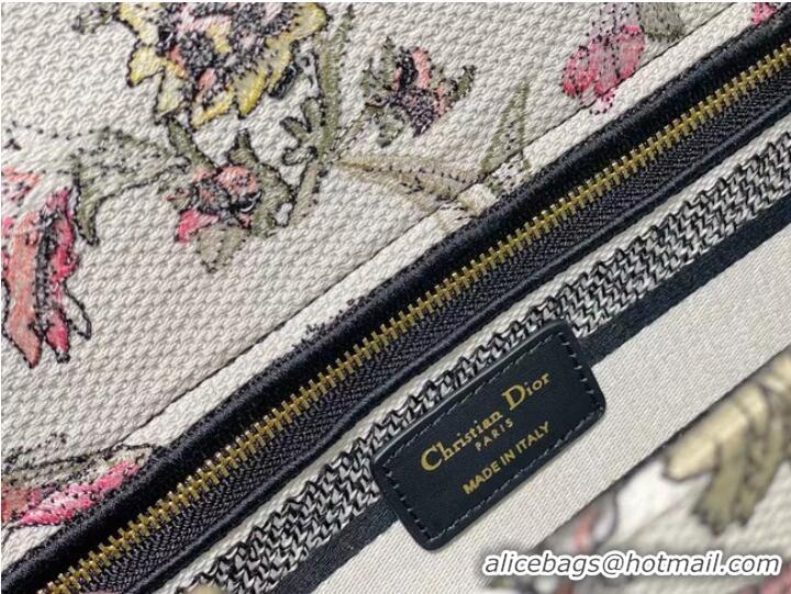 Top Grade DIOR MEDIUM LADY D-LITE BAG Multicolor Dior Jardin Botanique Embroidery M0565