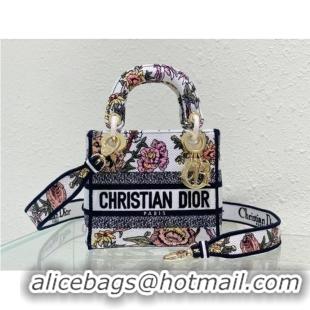 Promotional DIOR MINI LADY D-LITE BAG Embroidery M0500BZ-1