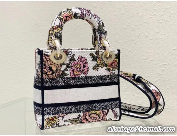 Promotional DIOR MINI LADY D-LITE BAG Embroidery M0500BZ-1