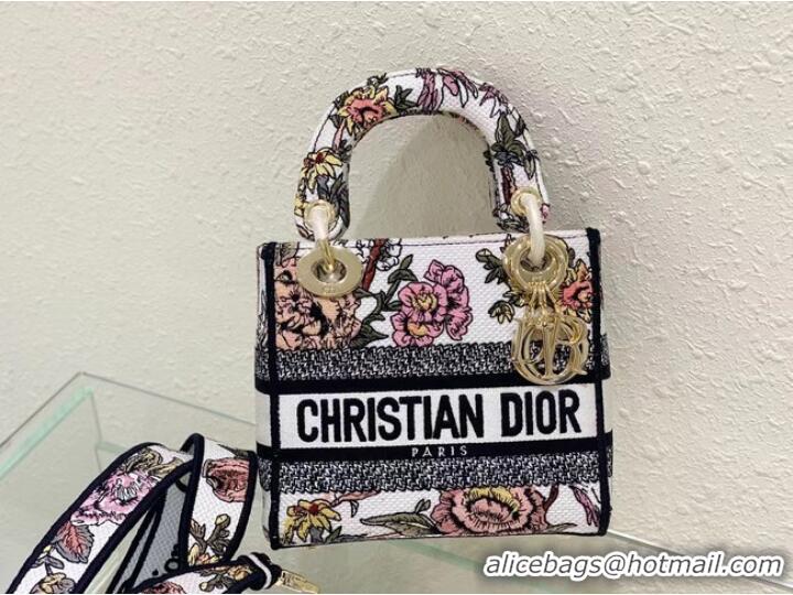 Promotional DIOR MINI LADY D-LITE BAG Embroidery M0500BZ-1