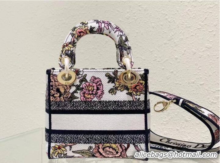 Promotional DIOR MINI LADY D-LITE BAG Embroidery M0500BZ-1