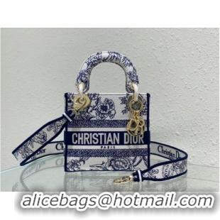 New Style DIOR MINI LADY D-LITE BAG Embroidery M0500BZ-2