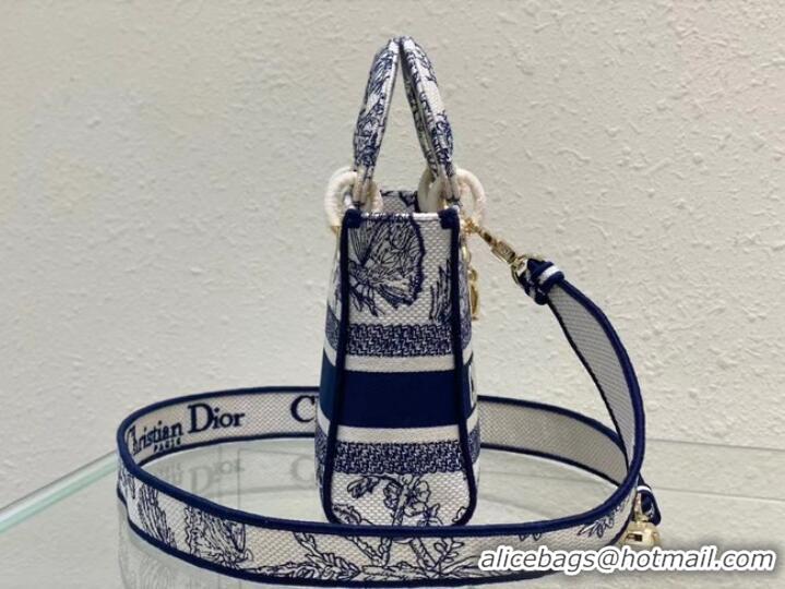 New Style DIOR MINI LADY D-LITE BAG Embroidery M0500BZ-2