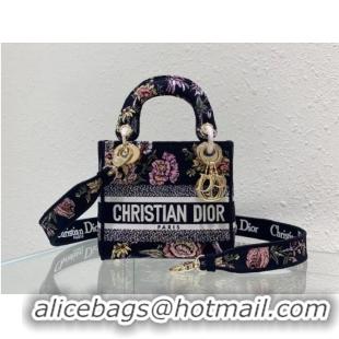 Reasonable Price DIOR MINI LADY D-LITE BAG Embroidery M0500BZ-4