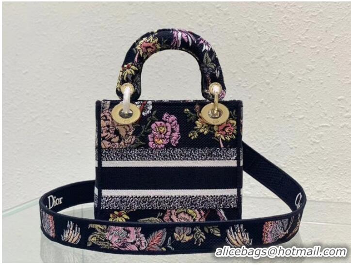 Reasonable Price DIOR MINI LADY D-LITE BAG Embroidery M0500BZ-4