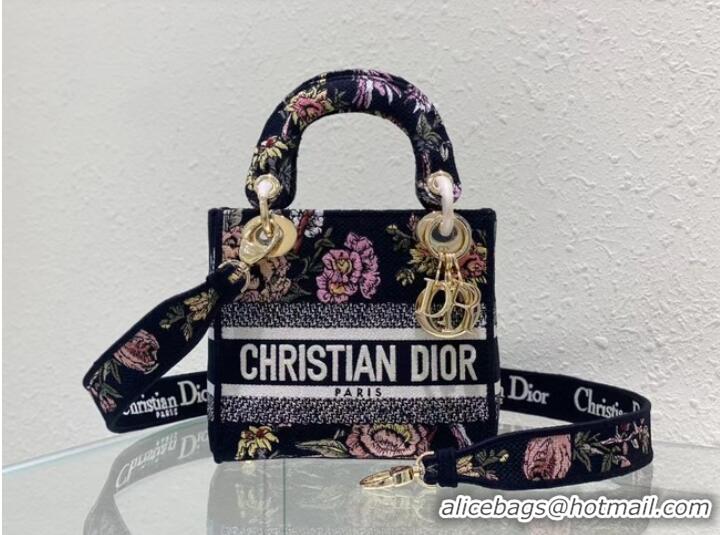 Reasonable Price DIOR MINI LADY D-LITE BAG Embroidery M0500BZ-4