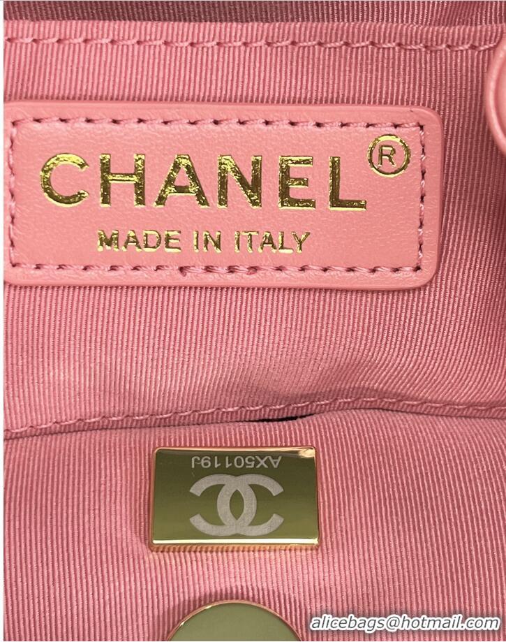 Super Quality Chanel Backpack Sheepskin Original Leather AS2908 Pink