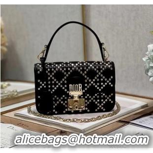 Promotional DIOR BAG Lucky Star Cannage Lambskin C2628 BLACK