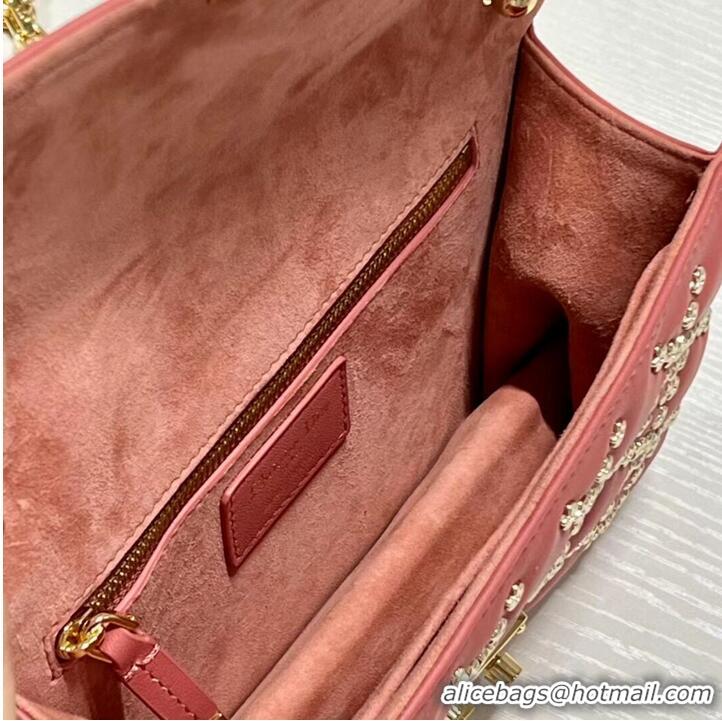 Good Quality DIOR BAG Lucky Star Cannage Lambskin C2628 red