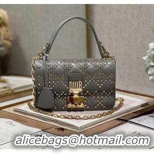 Popular Style DIOR BAG Lucky Star Cannage Lambskin C2628 gray