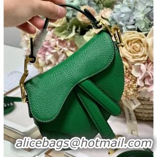 Good Product DIOR MICRO SADDLE BAG Antique Goatskin S5685CC green