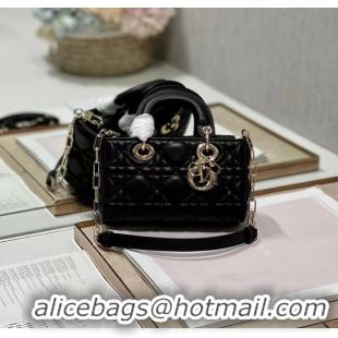 Buy Fashionable MINI DIOR LADY D-JOY BAG Cannage Lambskin M0540ONG black