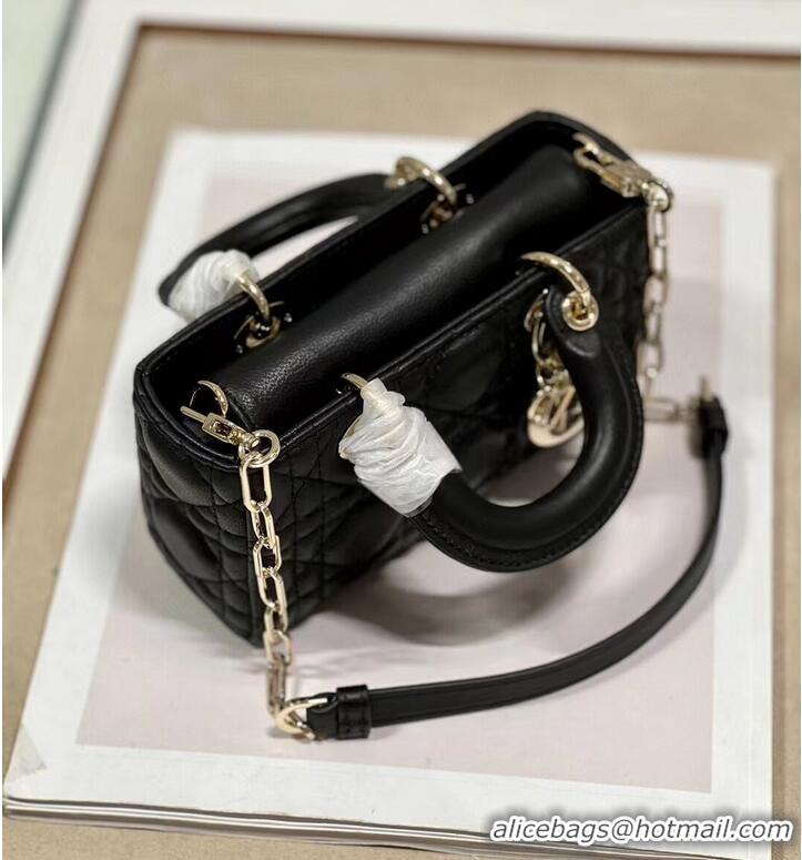 Buy Fashionable MINI DIOR LADY D-JOY BAG Cannage Lambskin M0540ONG black