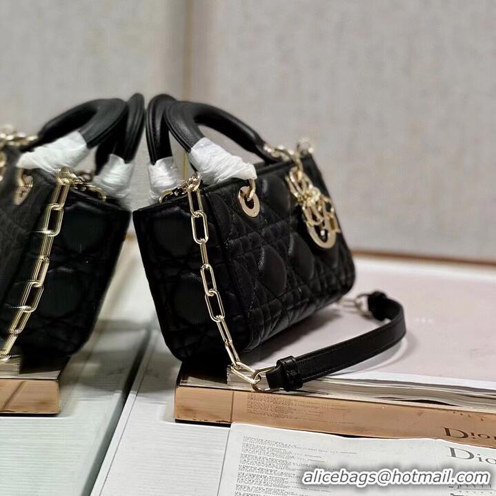 Buy Fashionable MINI DIOR LADY D-JOY BAG Cannage Lambskin M0540ONG black