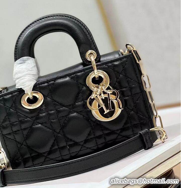 Buy Fashionable MINI DIOR LADY D-JOY BAG Cannage Lambskin M0540ONG black