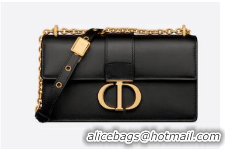 Buy Inexpensive DIOR 30 MONTAIGNE EAST-WEST BAG WITH CHAIN Calfskin M9334 black