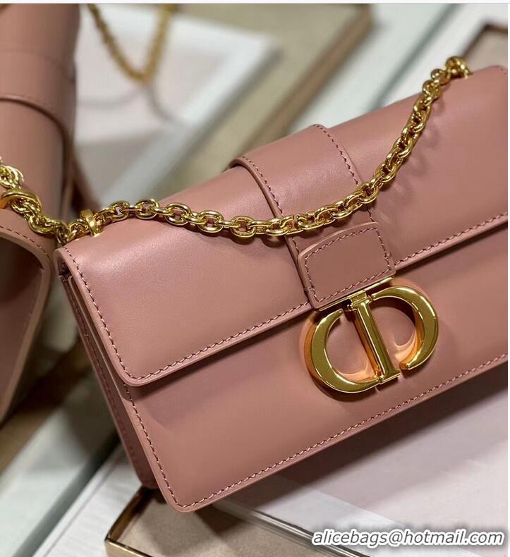 Good Quality DIOR 30 MONTAIGNE EAST-WEST BAG WITH CHAIN Calfskin M9334 pink