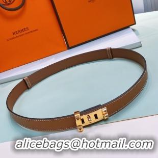 Unique Style Hermes Leather Belt 24MM 26995