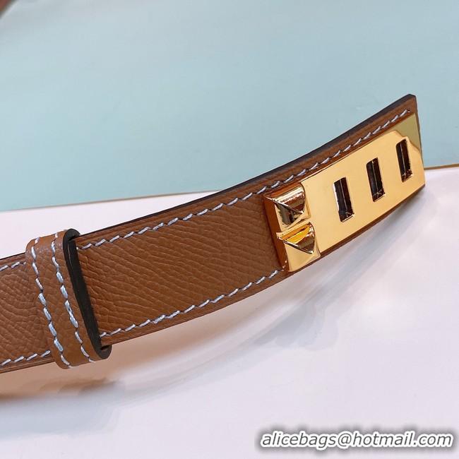 Unique Style Hermes Leather Belt 24MM 26995